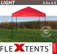 Schnellbauzelt FleXtents Light 2,5x2,5m Rot