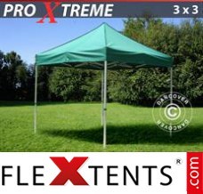 Schnellbauzelt FleXtents Xtreme 3x3m Grün